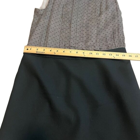 LOFT Sleeveless Brown and Black Mini Dress - Picture 11 of 12